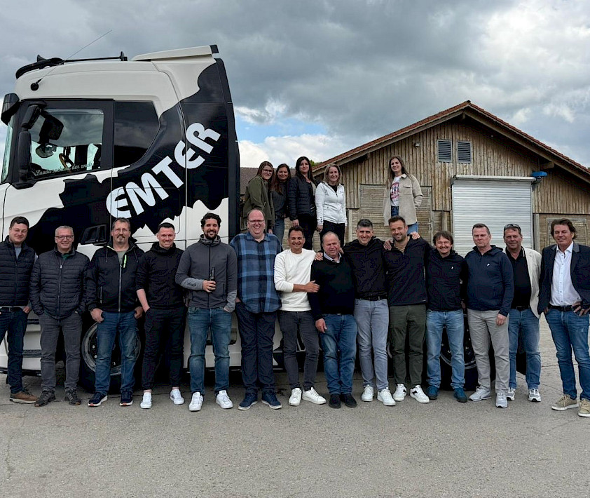 Das Höpperger Team besuchte seinen langjährigen Partner Emter in Bayern.